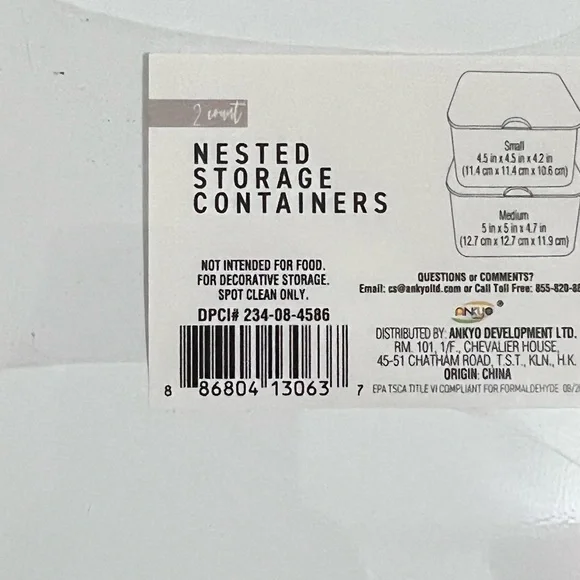 Two Nested Storage Containers - Picture 2 of 4